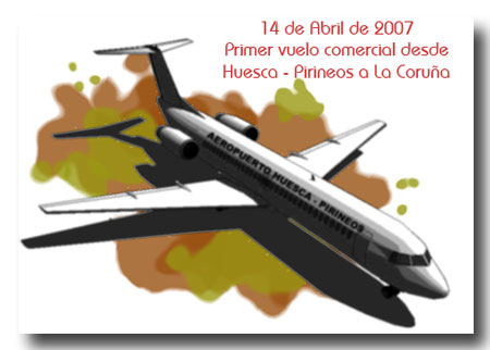Aeropuerto Huesca Pirineos Fokker 100